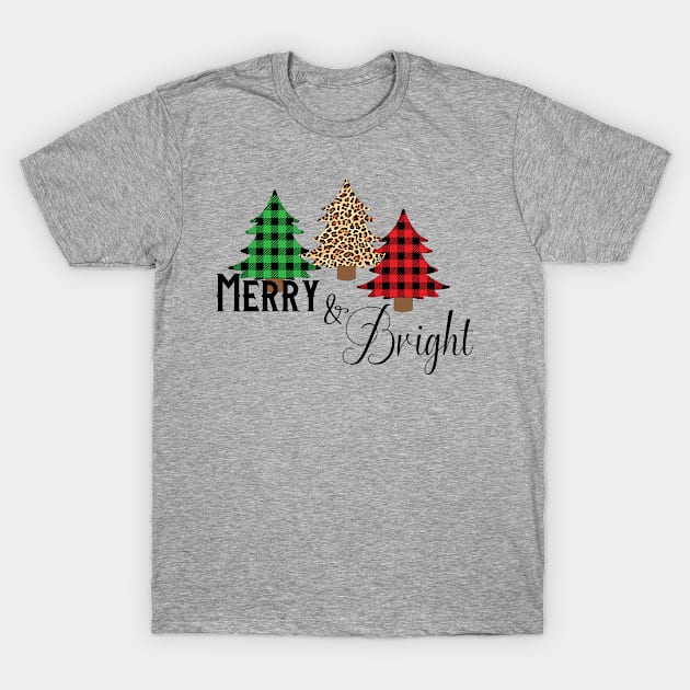 Merry & Bright T-Shirt by LeslieMakesStuff